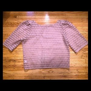 Lace textured top